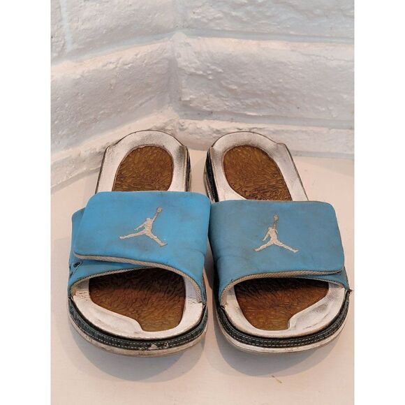 Nike air Jordan 3 slide 428789-407 elephant print north carolina Men 12 sandal - Picture 1 of 8